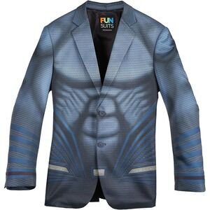SUPERMAN Suit Jacket Blazer Alter Ego Fun Suits Size 38 Blue Men's‎